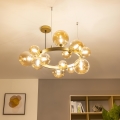 Brilagi - Candeeiro suspenso LED MILLA 15xG9/3W/230V dourado