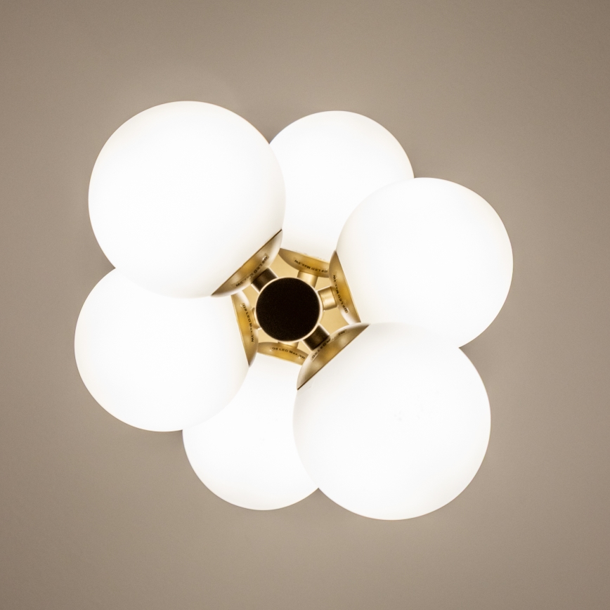 Brilagi - Candeeiro suspenso LED MILLA 6xG9/3W/230V dourado/branco
