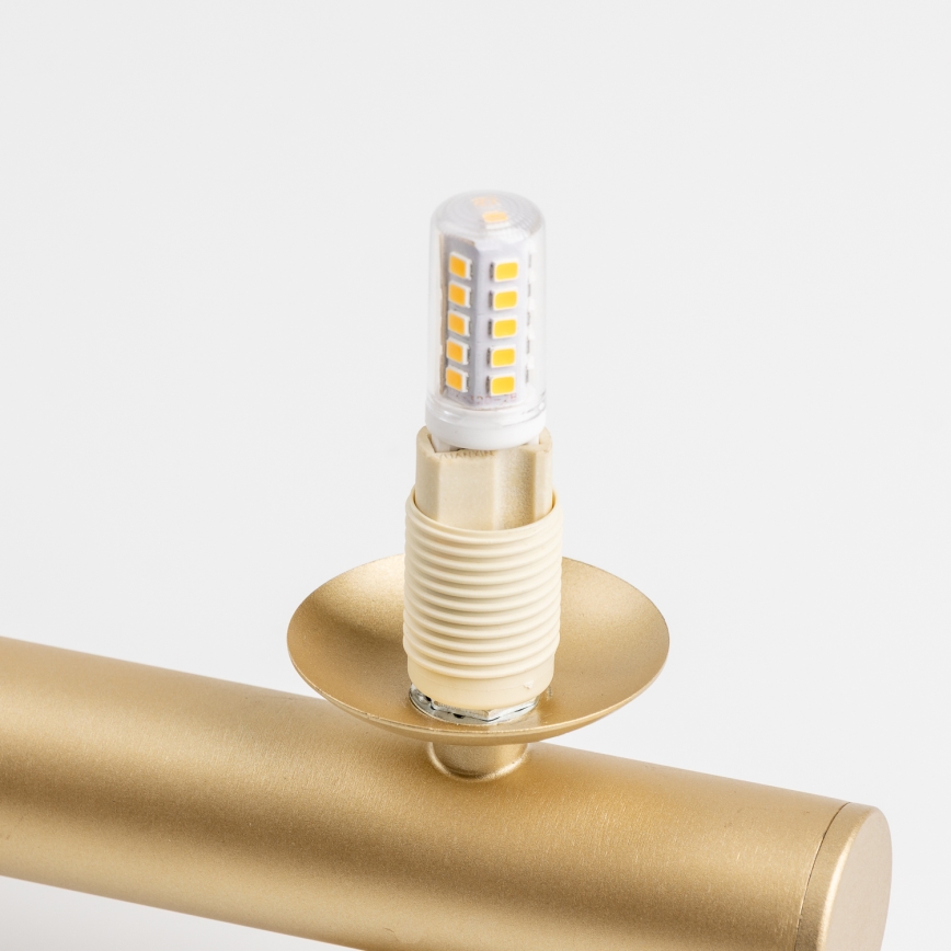 Brilagi - Candeeiro suspenso LED MILLA 6xG9/3W/230V dourado/branco