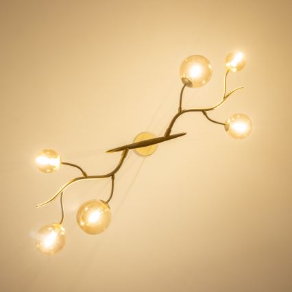 Brilagi - Candeeiro suspenso LED MISTEL 6xG9/3W/230V dourado