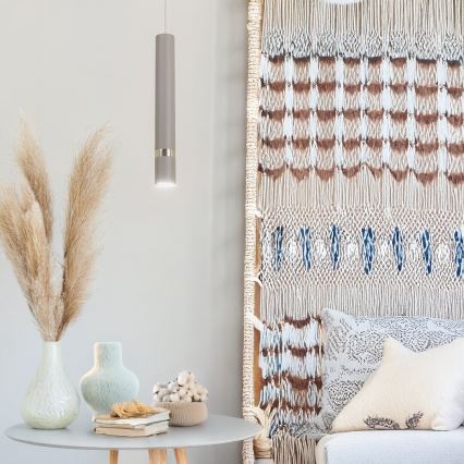 Brilagi - Candeeiro suspenso POKER 1xGU10/25W/230V bege/dourado