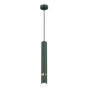 Brilagi - Candeeiro suspenso POKER 1xGU10/25W/230V verde/dourado