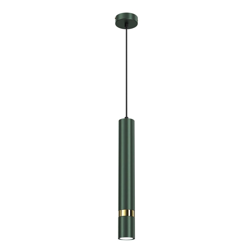 Brilagi - Candeeiro suspenso POKER 1xGU10/25W/230V verde/dourado