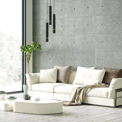 Brilagi - Candeeiro suspenso POKER 3xGU10/25W/230V verde/dourado