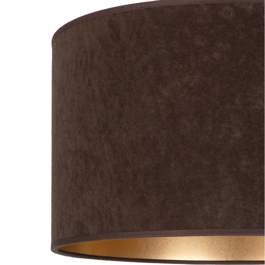Brilagi - Candeeiro suspenso por cabo VELVET 1xE27/60W/230V Ø 40 cm castanho/dourado