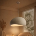 BRILAGI - Candeeiro suspenso por cabo WABI SABI 1xE27/60W/230V Ø 50 cm branco