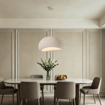 BRILAGI - Candeeiro suspenso por cabo WABI SABI 1xE27/60W/230V Ø 50 cm branco