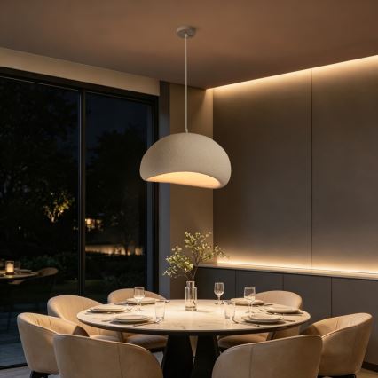 BRILAGI - Candeeiro suspenso por cabo WABI SABI 1xE27/60W/230V Ø 50 cm branco