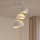 Brilagi - Candeeiro suspenso por cabo WABI SABI 3xE27/40W/230V Ø 76 cm branco