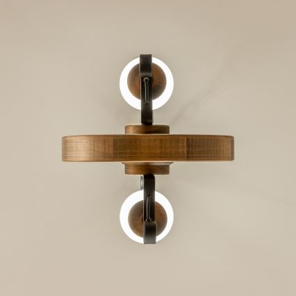 Brilagi - Candeeiro suspenso ROATA 2xE14/40W/230V faia