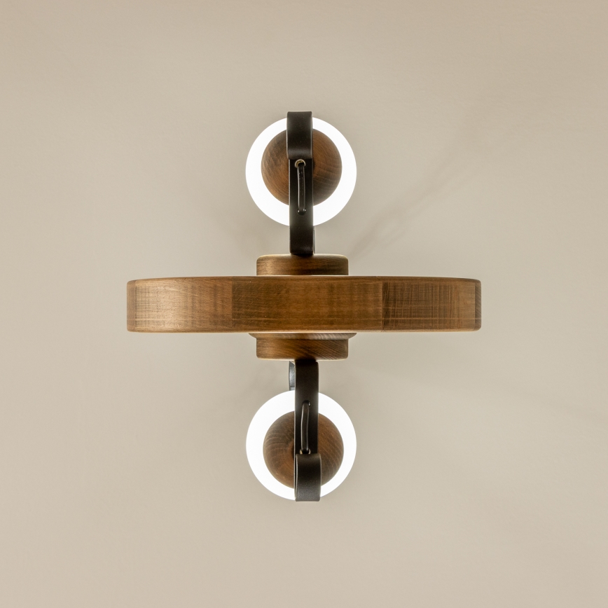 Brilagi - Candeeiro suspenso ROATA 2xE14/40W/230V faia
