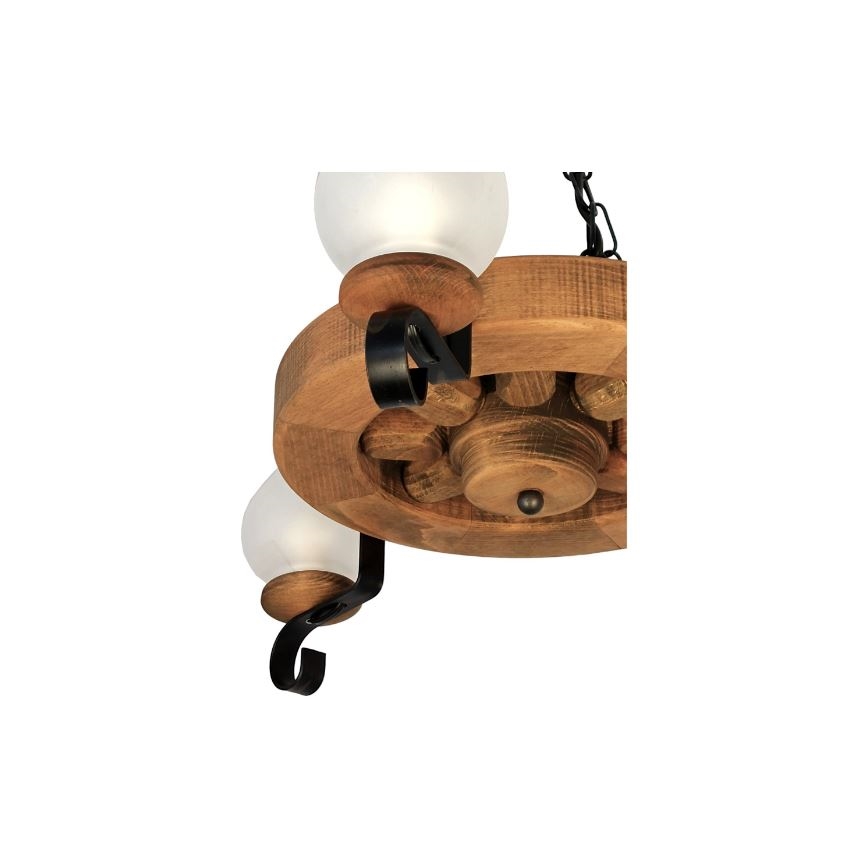 Brilagi - Candeeiro suspenso ROATA 3xE14/40W/230V faia