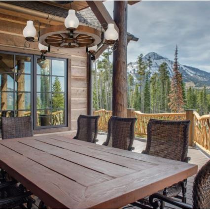 Brilagi - Candeeiro suspenso ROATA 5xE14/40W/230V faia/nogueira