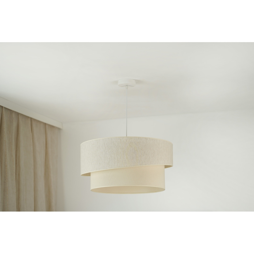 Brilagi - Candeeiro suspenso SHINE 1xE27/15W/230V diâmetro 50 cm creme