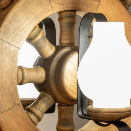 Brilagi - Candeeiro suspenso TIMONA 2xE14/40W/230V faia