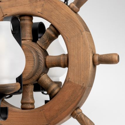 Brilagi - Candeeiro suspenso TIMONA 2xE14/40W/230V faia