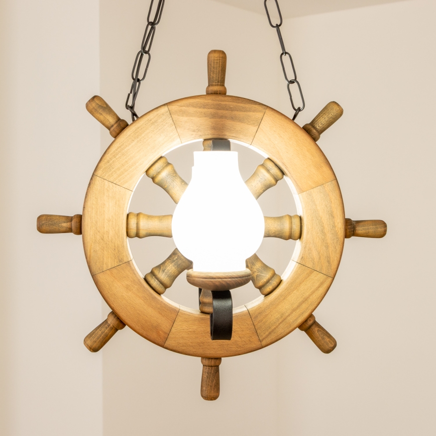 Brilagi - Candeeiro suspenso TIMONA 2xE14/40W/230V faia