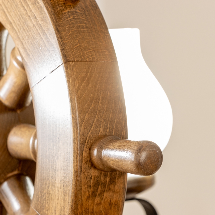 Brilagi - Candeeiro suspenso TIMONA 2xE14/40W/230V faia/nogueira