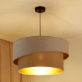Brilagi - Candeeiro suspenso VEGAS SHINE 1xE27/15W/230V diâmetro 50 cm creme/bege