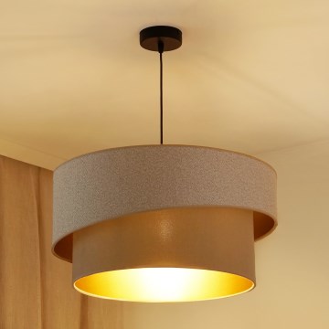 Brilagi - Candeeiro suspenso VEGAS SHINE 1xE27/15W/230V diâmetro 50 cm creme/bege