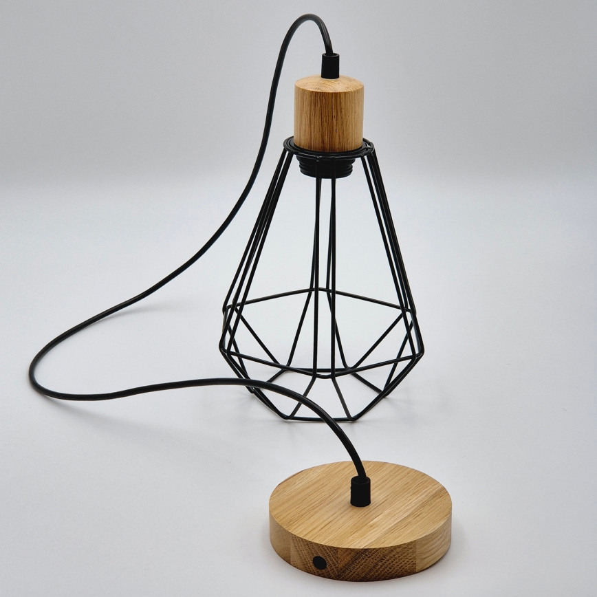 Brilagi - Candeeiro suspenso WOODY BASKET 1xE27/60W/230V carvalho