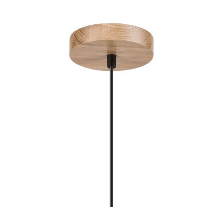 Brilagi - Candeeiro suspenso WOODY BASKET 1xE27/60W/230V carvalho