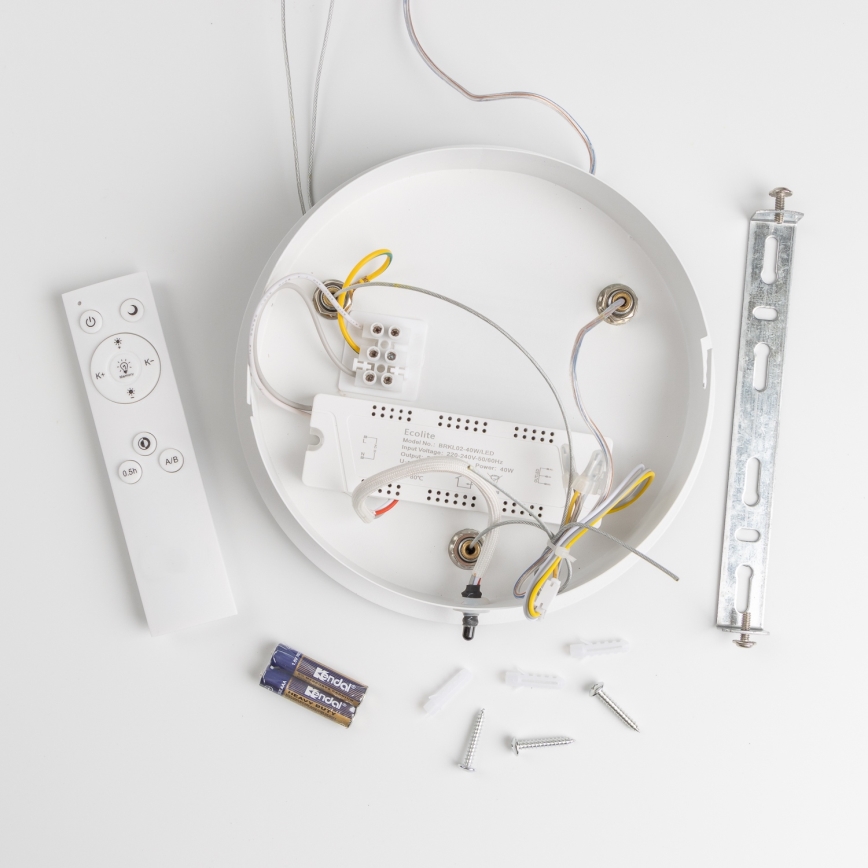 Brilagi - Candelabro suspenso LED com regulação FALCON LED/80W/230V 3000-6500K branco + controlo remoto