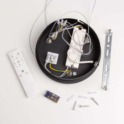 Brilagi - Candelabro suspenso LED com regulação FALCON LED/40W/230V 3000-6500K preto + controlo remoto