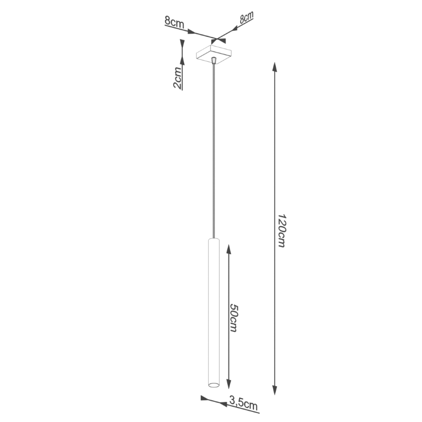 Brilagi - Candelabro suspenso LED DRIFA 1xG9/4W/230V betão