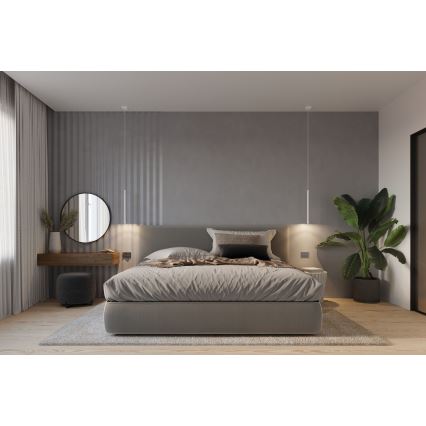 Brilagi -  Candelabro suspenso LED DRIFA 1xG9/4W/230V branco