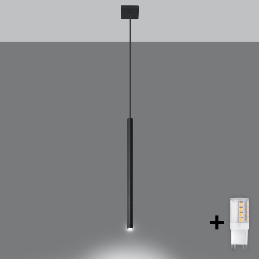 Brilagi -  Candelabro suspenso LED DRIFA 1xG9/4W/230V preto