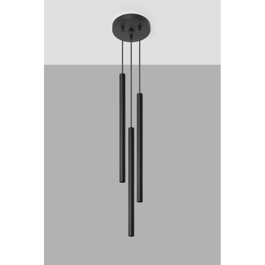 Brilagi -  Candelabro suspenso LED DRIFA 3xG9/4W/230V preto