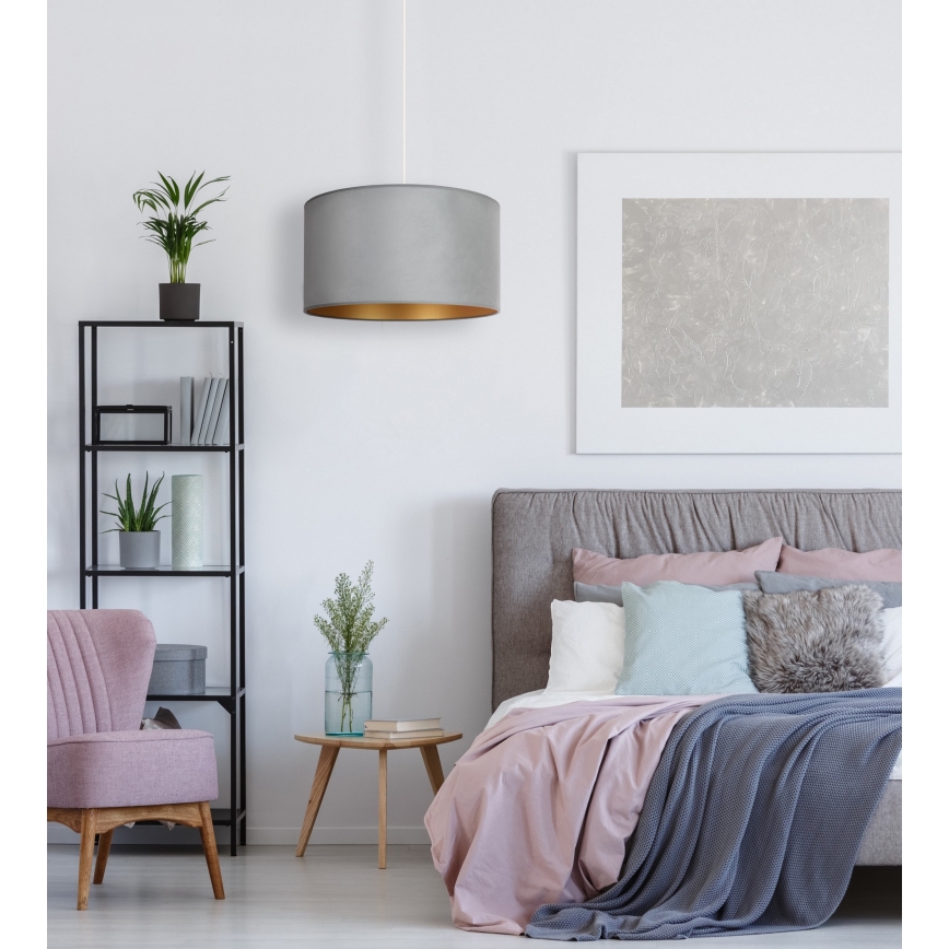 Brilagi - Candelabro suspenso VELVET 1xE27/40W/230V menta/dourado