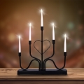 BRILAGI - Castiçal de Natal LED, 2xAA, preto