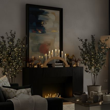 Brilagi - Castiçal de Natal LED 7xLED/2xAA 28x45 cm