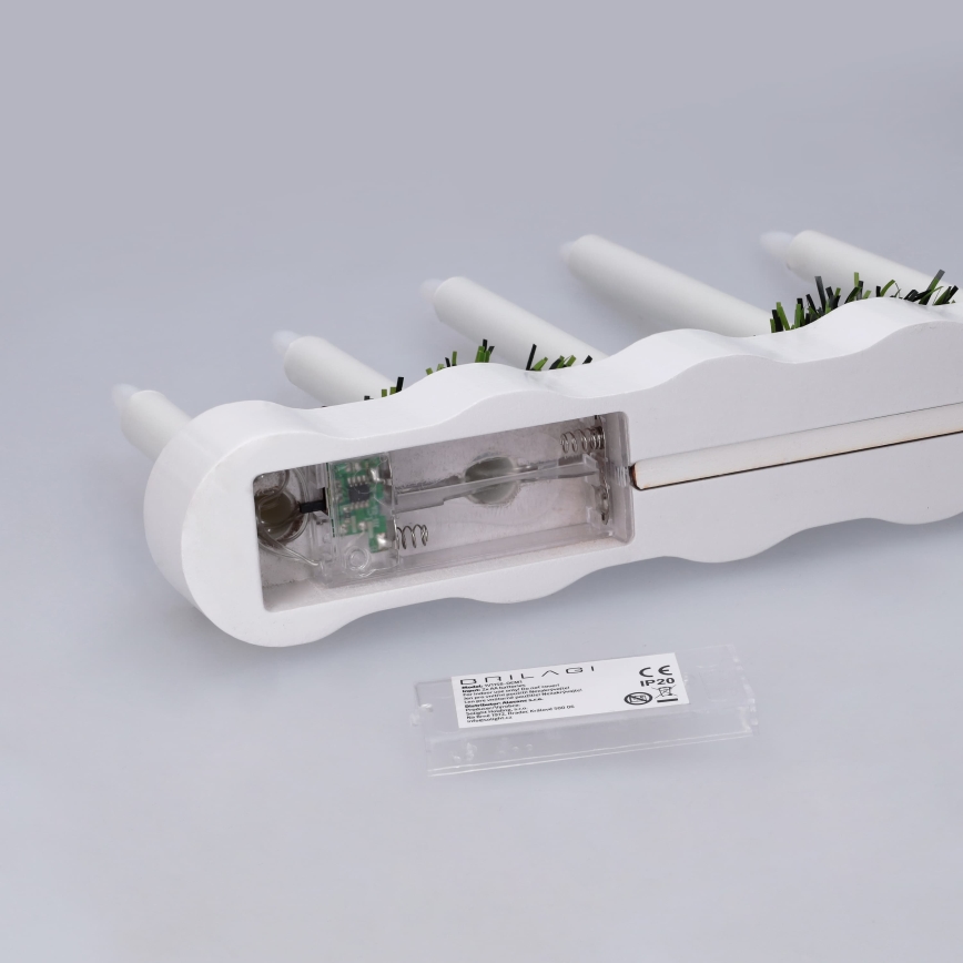 BRILAGI - Castiçal de Natal LED 7xLED/2xAA branco