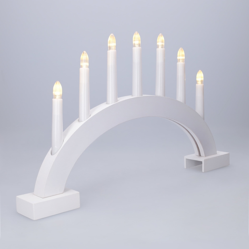 BRILAGI - Castiçal de Natal LED 7xLED/2xAA branco