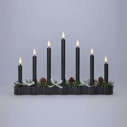 BRILAGI - Castiçal de Natal LED 7xLED/2xAA preto