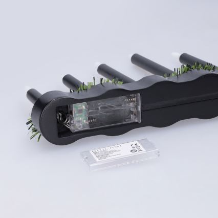 BRILAGI - Castiçal de Natal LED 7xLED/2xAA preto