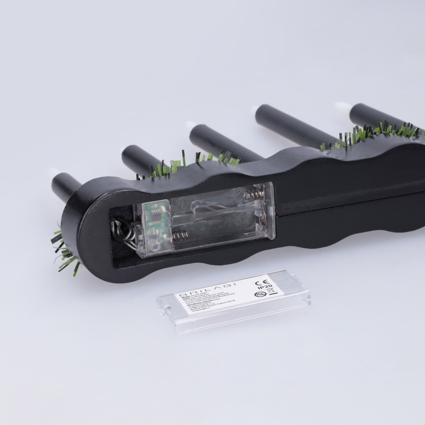 BRILAGI - Castiçal de Natal LED 7xLED/2xAA preto