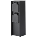 Brilagi - Coluna de tomadas para exterior PILLAR 2Z SCHUKO 230 V IP44 preta