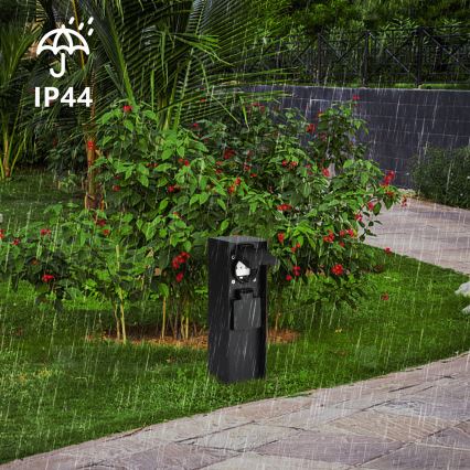 Brilagi - Coluna de tomadas para exterior PILLAR 2Z SCHUKO 230 V IP44 preta