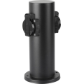 Brilagi - Coluna exterior com tomada PILLAR 2Z SCHUKO 230V IP44 preto