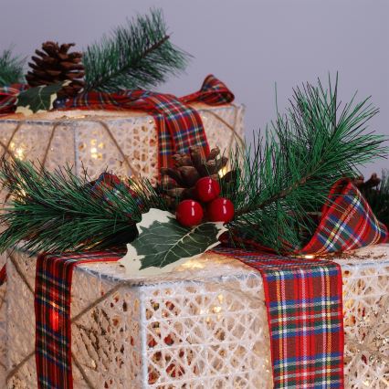 Brilagi - Conjunto 3x LED Decorações de Natal para exterior LED/230V IP44 Presentes