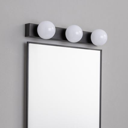 BRILAGI - Conjunto 2x LED candeeiro de parede para casa de banho HOLLYWOOD 3xLED/3W/230V 39 cm IP44 preto