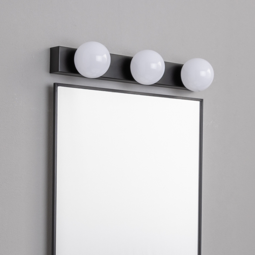 BRILAGI - Conjunto 2x LED candeeiro de parede para casa de banho HOLLYWOOD 3xLED/3W/230V 39 cm IP44 preto