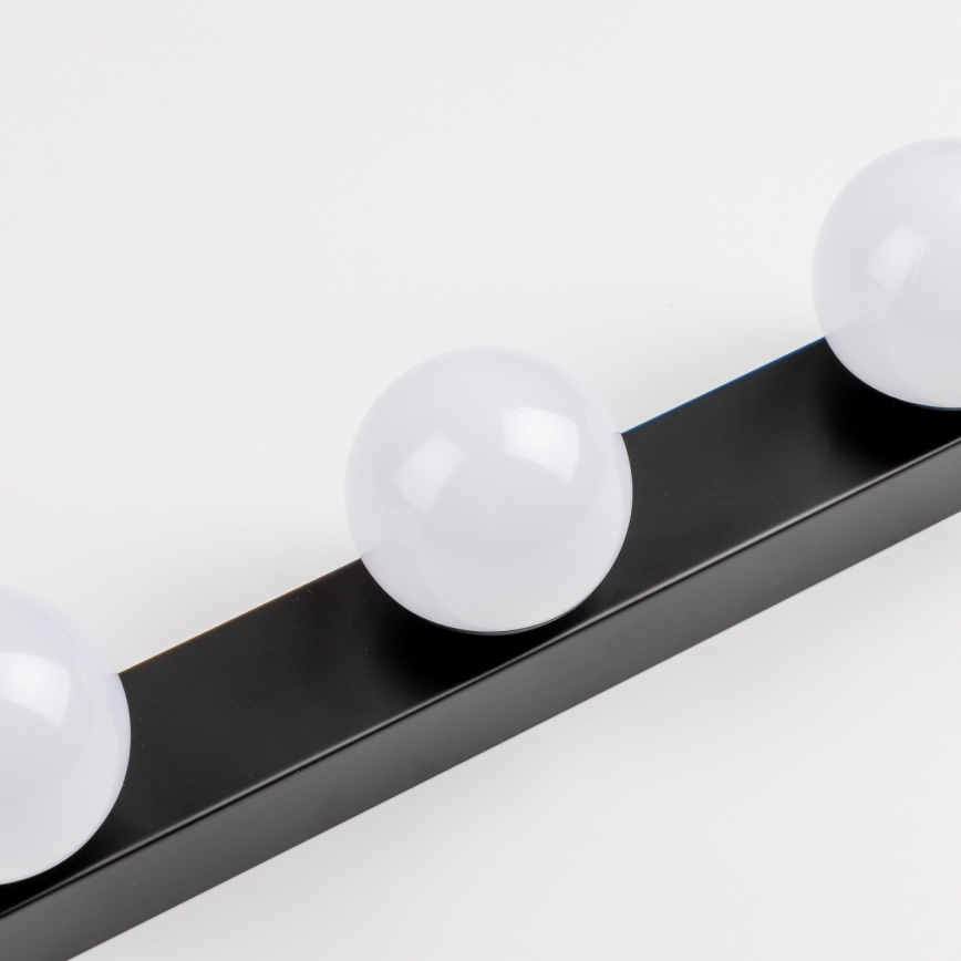 BRILAGI - Conjunto 2x LED candeeiro de parede para casa de banho HOLLYWOOD 3xLED/3W/230V 39 cm IP44 preto