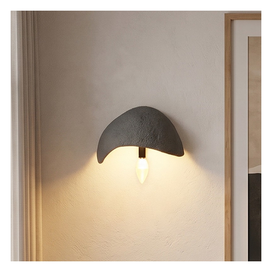 Brilagi - Conjunto de 2 apliques de parede WABI SABI 1xE14/40W/230V cinzento