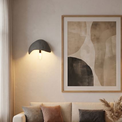 Brilagi - Conjunto de 2 apliques de parede WABI SABI 1xE14/40W/230V cinzento