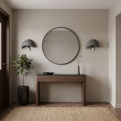 Brilagi - Conjunto de 2 apliques de parede WABI SABI 1xE14/40W/230V cinzento